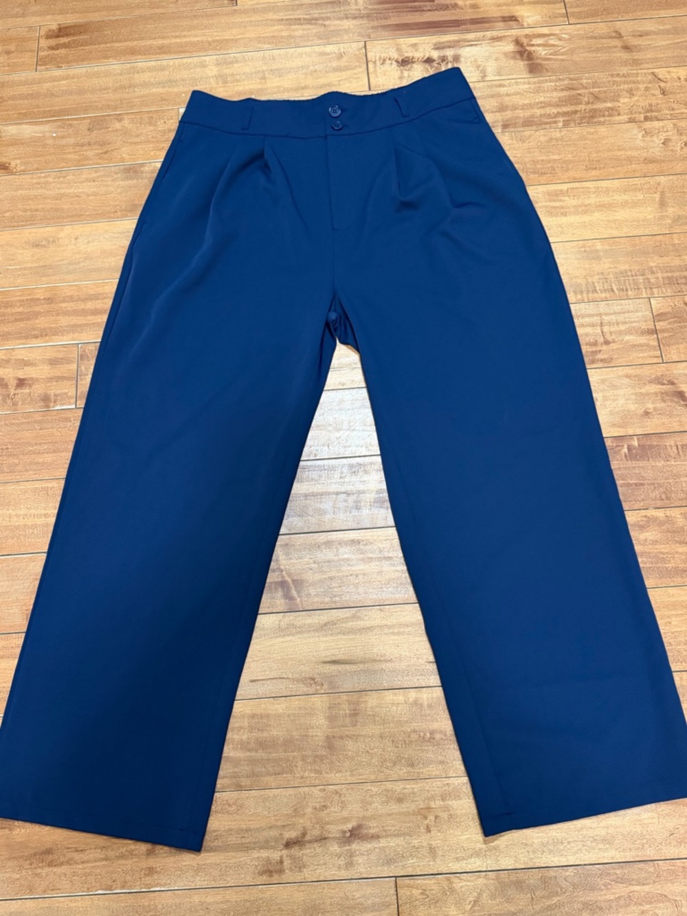 HALARA Navy Elastic-Waist trousers